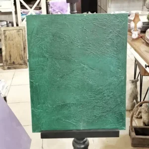 خلفية تصوير منتجات لوح أسمنت أخضر غامق ملمس خشن للأطعمة والمنتجات الطبيعية