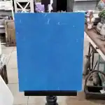 خلفية تصوير منتجات لوح أسمنت أزرق معتق للمشروبات والمنتجات البيضاء