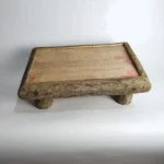 منصة تصوير مواليد خشبية مسطحة اطار جذوع شجر طبيعية تصميم ريفي