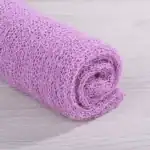 لفة قماش قطن ستريتش محبوكة ومخرمة لتصوير المواليد لون بنفسجي فاتح لافندر