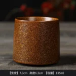 كوب كورتادو سيراميك بني برونزي بدون مسكة سعة 135 مل