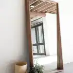 مرايا خشب طويلة صنوبر طراز ريفي 200 سم