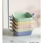 صينية فرن سيراميك مربعة ألوان باستيل للحلويات والمخبوزات