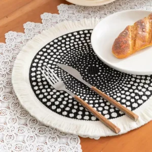 لبادة صحون دائرية حماية الطاولة تصميم أنيق