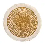 لبادة صحون دائرية حماية الطاولة تصميم أنيق