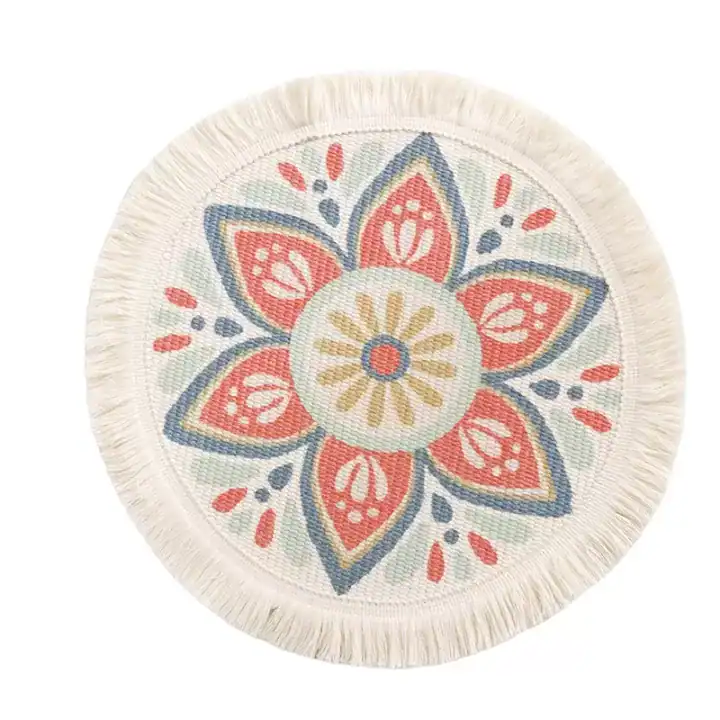 لبادة صحون دائرية حماية الطاولة تصميم أنيق