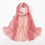 لفة قماش قطن لتصوير المواليد لون وردي متدرج اومبري مع وردي فاتح