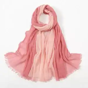 لفة قماش قطن لتصوير المواليد لون وردي متدرج اومبري مع وردي فاتح