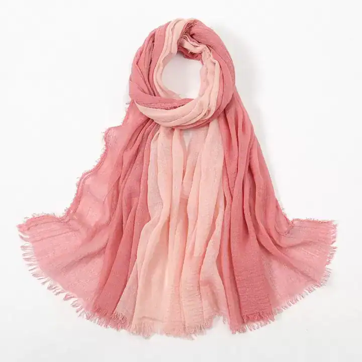 لفة قماش قطن لتصوير المواليد لون وردي متدرج اومبري مع وردي فاتح