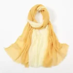 لفة قماش قطن لتصوير المواليد لون اصفر متدرج اومبري مع كريمي