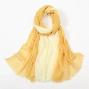 لفة قماش قطن لتصوير المواليد لون اصفر متدرج اومبري مع كريمي