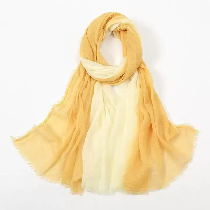 لفة قماش قطن لتصوير المواليد لون اصفر متدرج اومبري مع كريمي