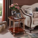 طاولة جانبية مزدوجة