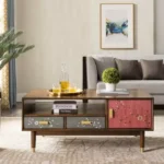 طاوله وسط خشب