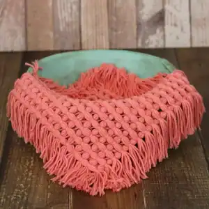 خلفية مربعة من الصوف الناعم "بوهو دريم" – بساط تصوير يدوي للمواليد والمنتجات