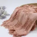 لفة قماش قطن وشيفون لتصوير المواليد لون وردي خوخي بيتش بنتوءات مربعة