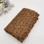 لفة قماش ستريتش لتصوير المواليد لون بني موكا بنقاط صوفية بارزة