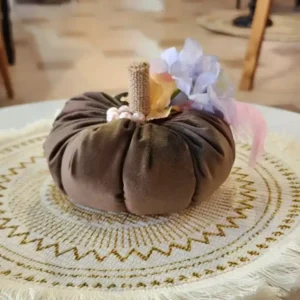 يقطين من قماش المخمل الفاخر - مقاس 13 سم