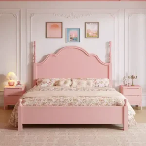 سرير نوم بطراز فرنسي من الخشب  - موديل 03