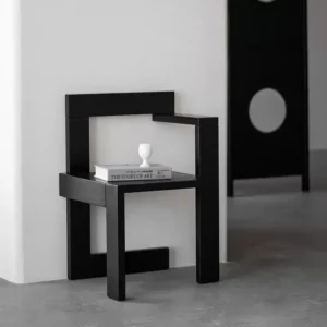 طاولة خدمة سوداء