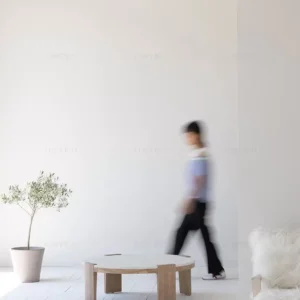 طاولة قهوة دائرية خشب