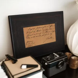 إطار صور فنية جدارية مودرن بتصميم تجريدي وألوان ترابية وداكنة مقاس 42×30 سم ديكور جدران راقي