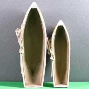 طقم أحواض خشبية على شكل قوارب