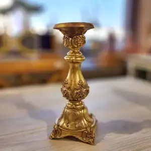 حامل شموع فخم من السيراميك بتصميم فكتوري – ديكور أنيق للمجالس والمناسبات