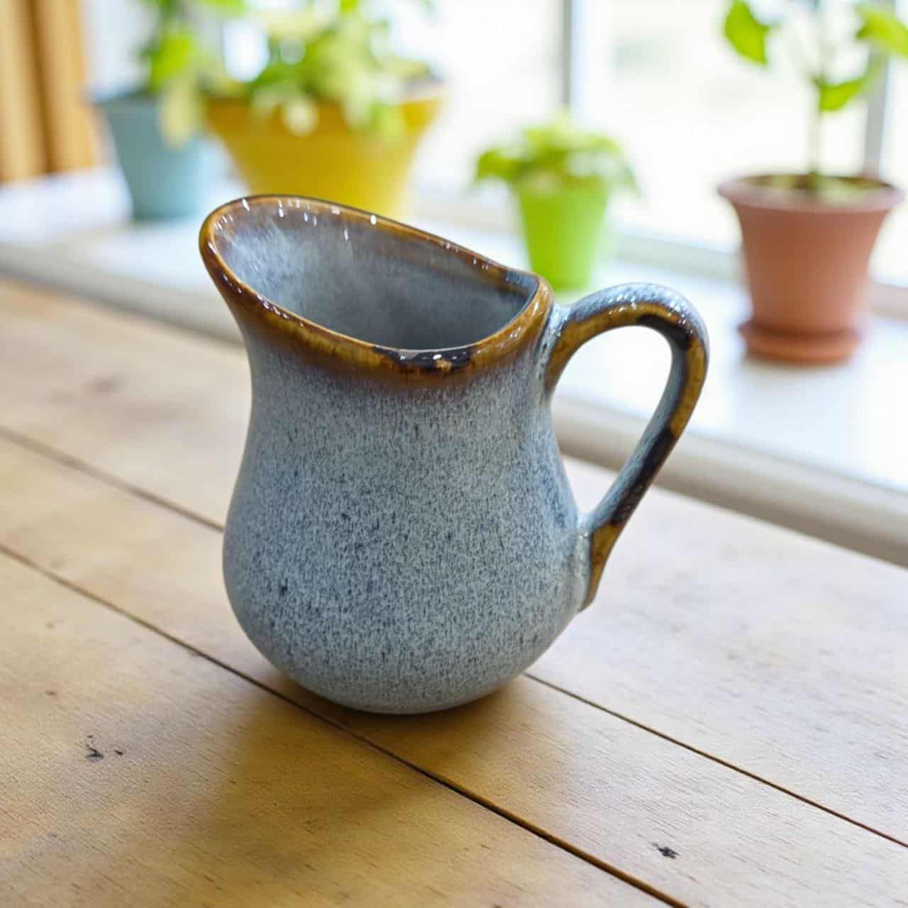 إبريق حليب سيراميك صغير 180 مل لتقديم القهوة والصوصات