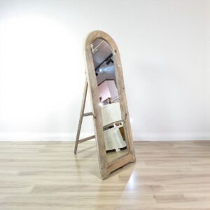 مرايا ستاند خشب طبيعي إطار أغصان ريفي طويلة