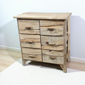 دولاب تخزين خشب طبيعي 6 أدراج لغرف النوم والمكاتب