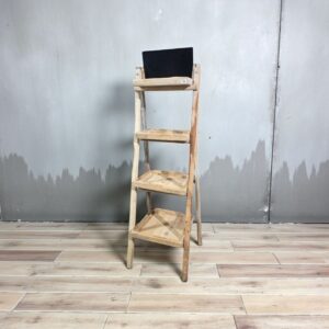 ستاند حامل أصايص زراعية من الخشب الطبيعي بأربعة صواني – تصميم ديكوري أنيق للنباتات