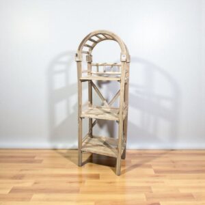 ستاند حامل أصايص زراعية من الخشب الطبيعي بثلاثة أرفف – تصميم ديكوري أنيق للمنازل والحدائق