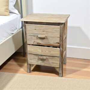 كومدينة خشب طبيعي درجين للمجالس وغرف النوم