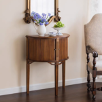 كونسول مدخل خشب نصف دائري ابواب سحاب اكورديون تصميم فرنسي كلاسيك