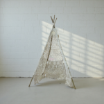 خيمة اطفال مكرمية بوهيمي لتصوير المواليد والديكور الداخلي